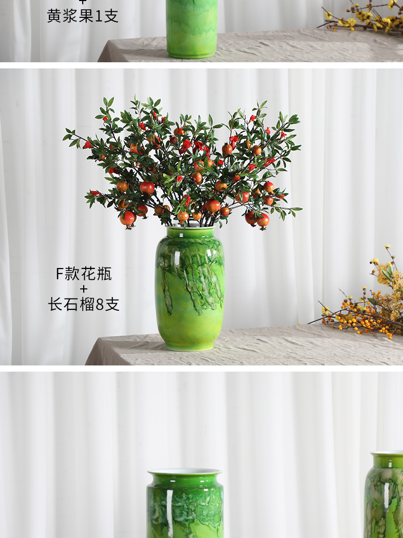 Jingdezhen ceramics flower vase of new Chinese style restoring ancient ways is sitting room home rich ancient frame adornment handicraft furnishing articles