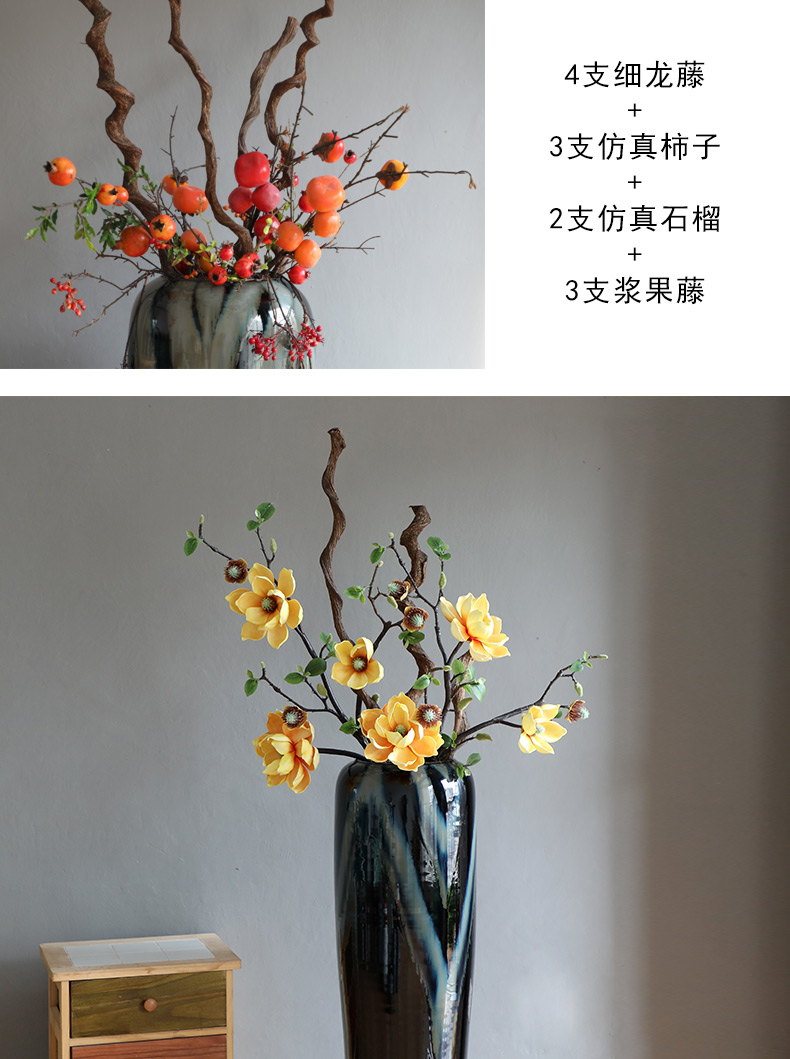 Modern contracted jingdezhen ceramic vase furnishing articles sitting room ground European new Chinese vases, flower arranging furnishing articles