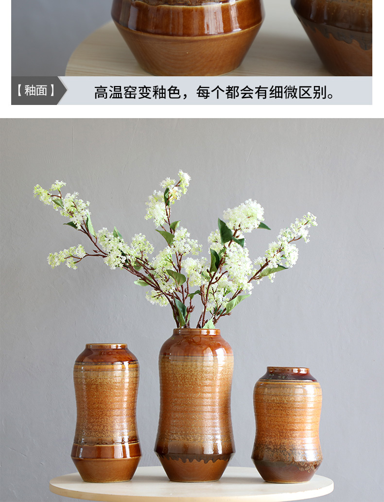 New Chinese style ceramic vase furnishing articles big POTS to the sitting room porch zen hotel floral dried flowers flower arrangement soft decoration