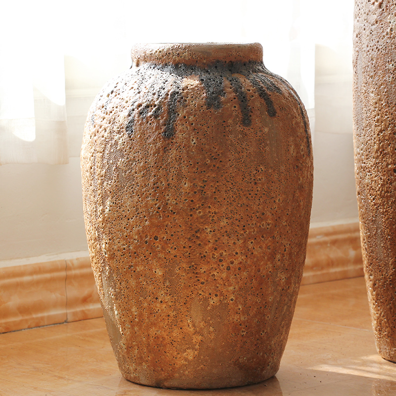 Europe type restoring ancient ways of creative ceramic pottery and porcelain vase of large sitting room household soft adornment hotel furnishing articles flower arrangement