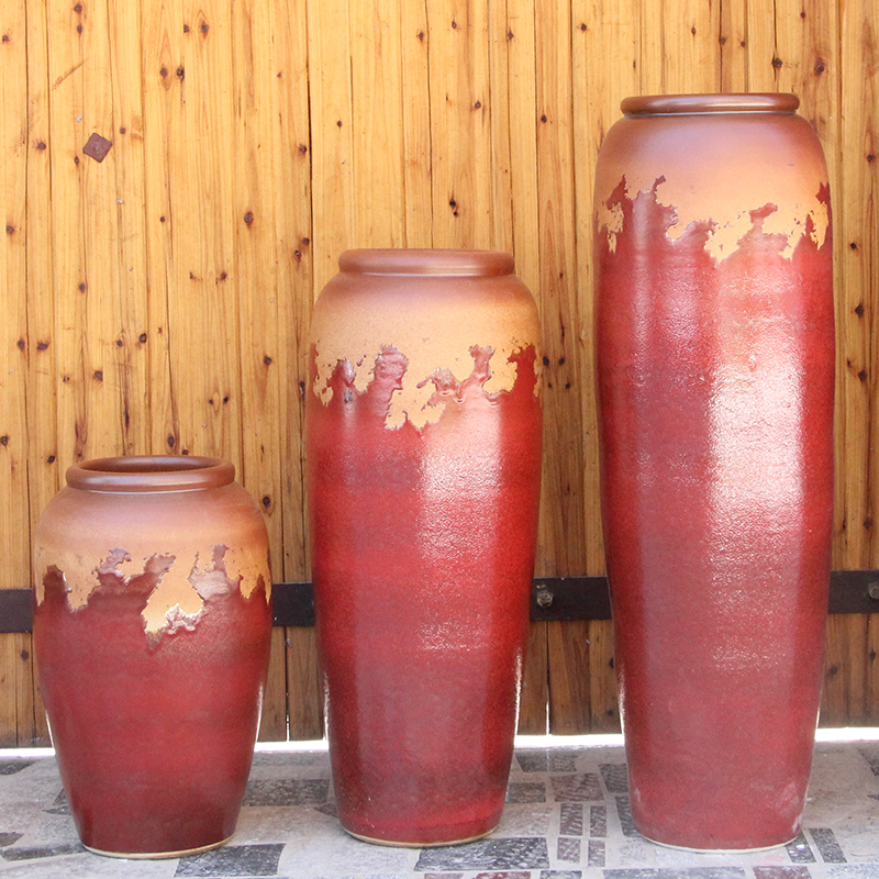 Modern Chinese style example room pottery vases, indoor and is suing water earthenware jars of large ceramic vase vase