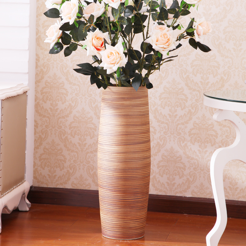 European art ceramics of large vases, jingdezhen I and contracted sitting room soft furnishing articles ceramic flower receptacle
