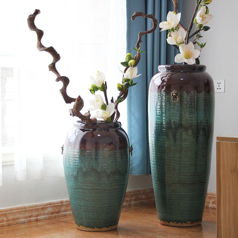 Jingdezhen ceramic vase of large hotel hotel sales department between example large vases, flower, flower arranging furnishing articles