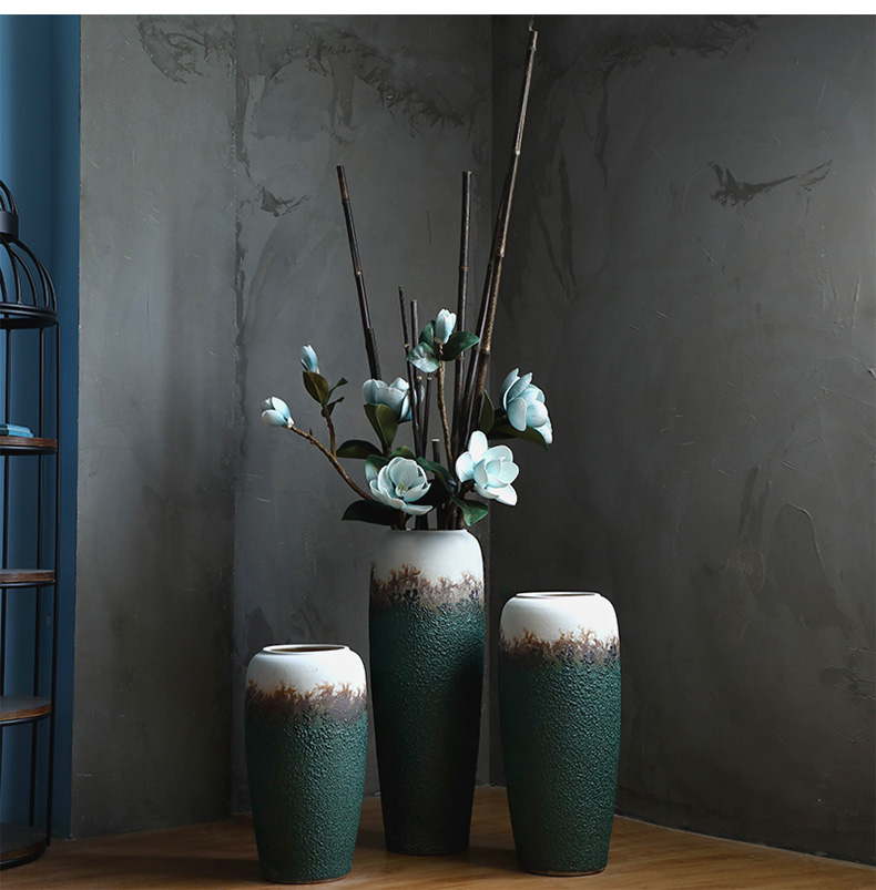Jingdezhen ceramic flower, dried flower arranging flowers is contracted and I sitting room porch window hydroponic container European vase