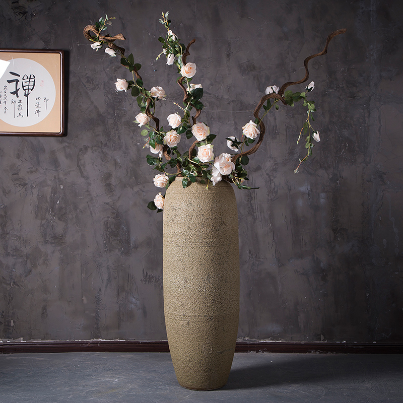 Coarse pottery vases, pottery decoration to the hotel club villa landscape restoring ancient ways the ground flower implement ceramic flower furnishing articles