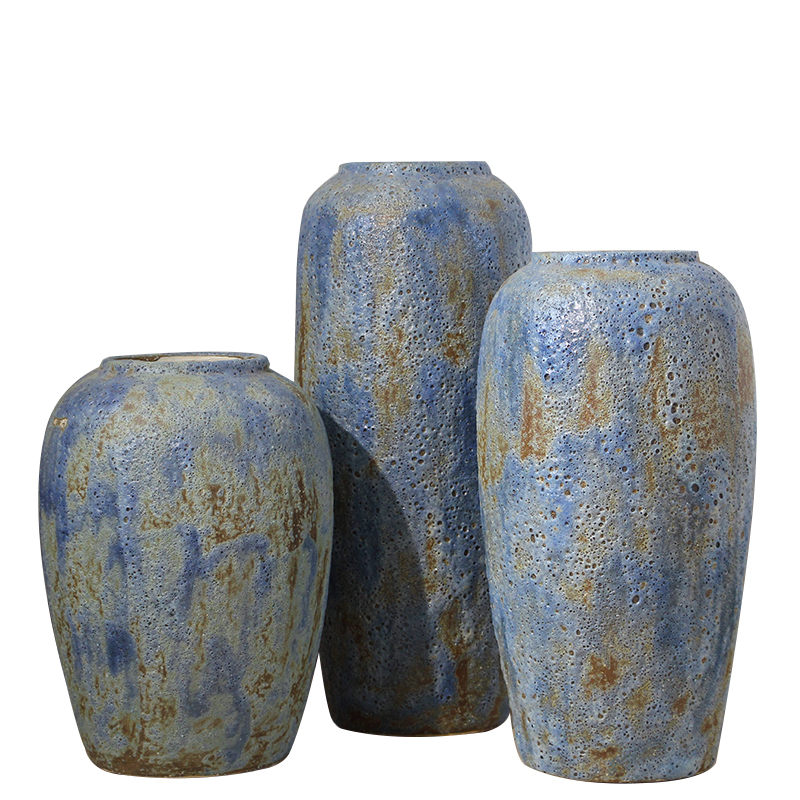 Jingdezhen coarse some ceramic jar jar flower implement ground vase earthenware restoring ancient ways do old big flowerpot example room decoration