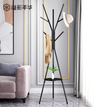 Hangers Floor-to-ceiling bedroom household room Simple wrought iron clothes rod hanging clothes rack Coat rack Simple and modern