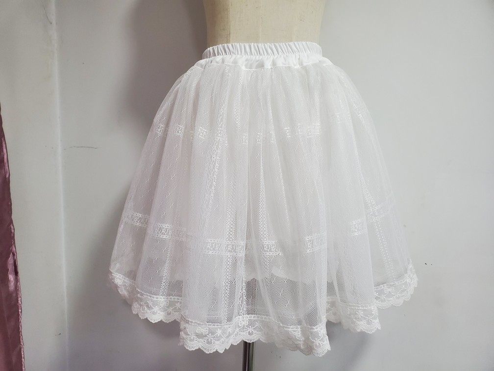 (Wang Yan vs. Summer) Original Bring Your Own Light Cage Pants Daily Fluffy Anti-Walking Light Hitting Bottom Skirt Pants 100 lap daily