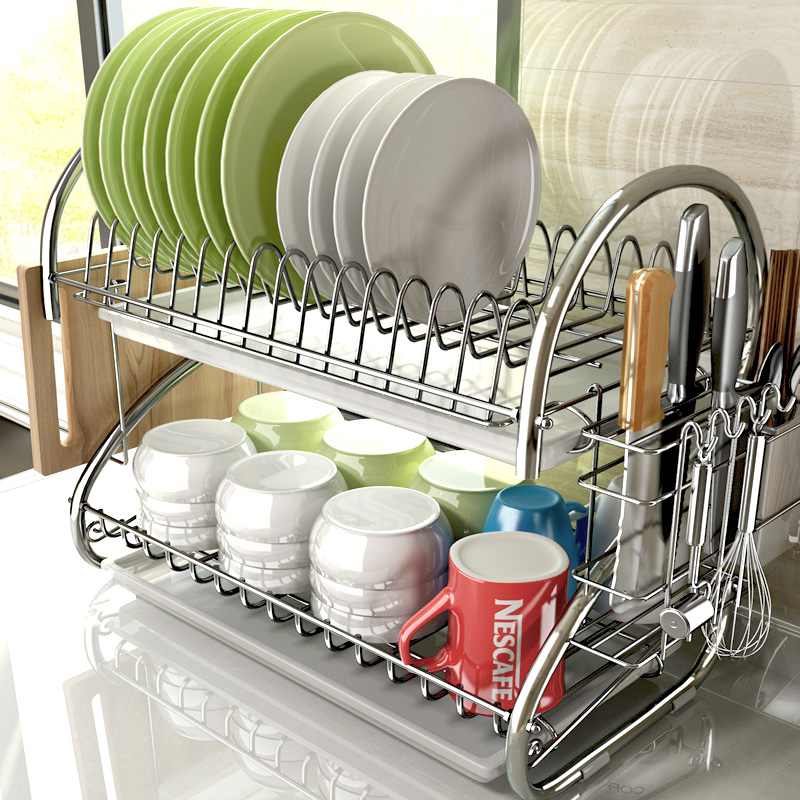 Edge predestine relationship lodge the receive two landing kitchen dishes an artifact storage layer frame drop the dishes three the layers of tableware