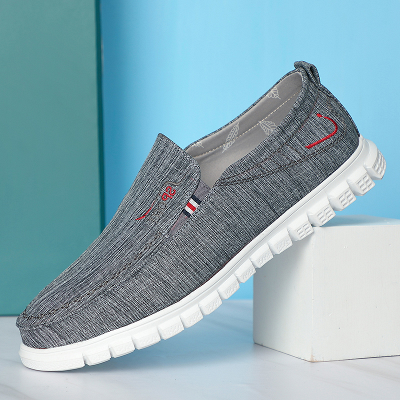 Old Beijing Cloth Shoes Men's Cloth Shoes Sloth shoes Breathable Men Shoes Casual Cloth Shoes Men One Foot foot soft bottom driving shoes