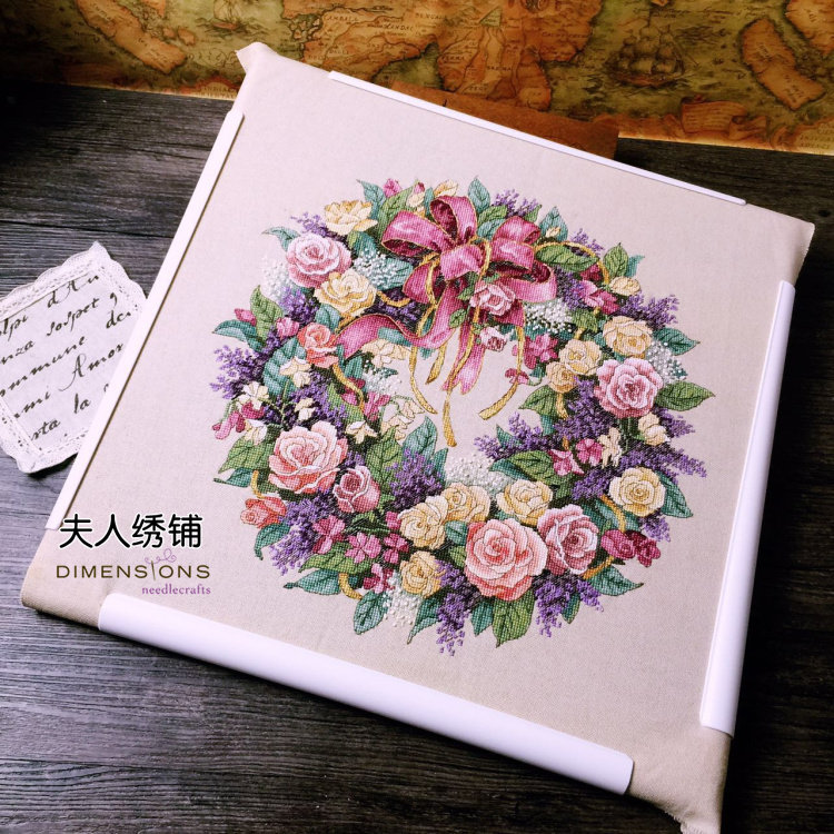 Cross stitch tool SKC square clip-on stretch frame embroidery frame Stretch embroidery frame 17*17 inches 43 1times 43 1cm