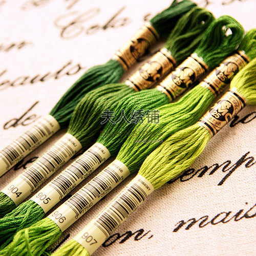 Authentic French DMC No 25 cross stitch) embroidery thread Cotton thread 447 color embroidery thread sewing handmade patchwork diy thread