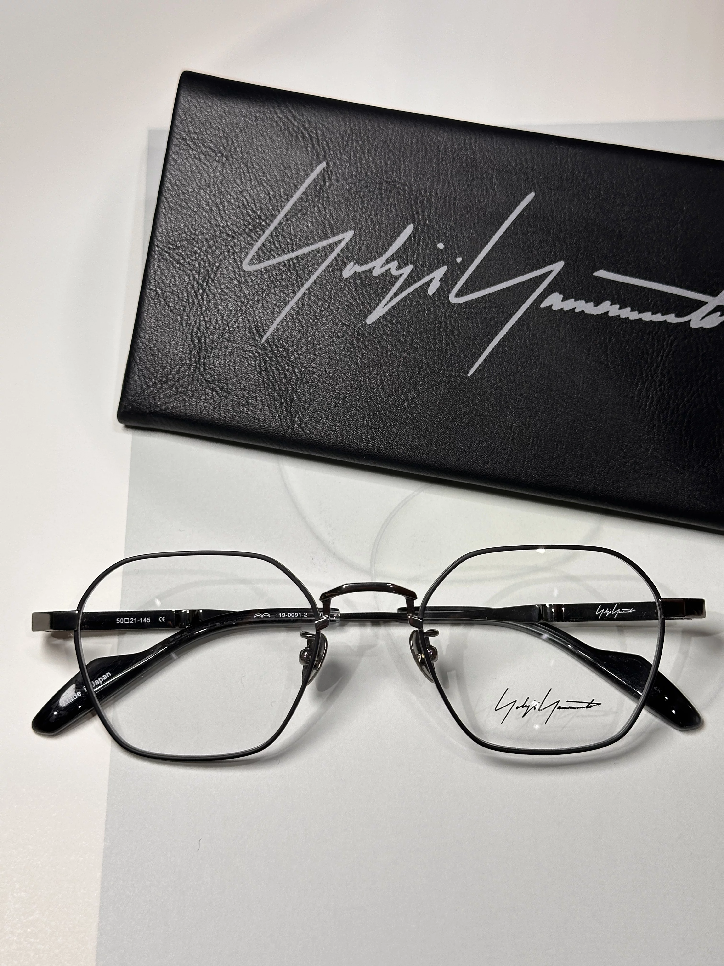 Очки Yohji Yamamoto 19-0091 очковая оправа для близорукости полная оправа Made in Japan Геометрическая ретро мода