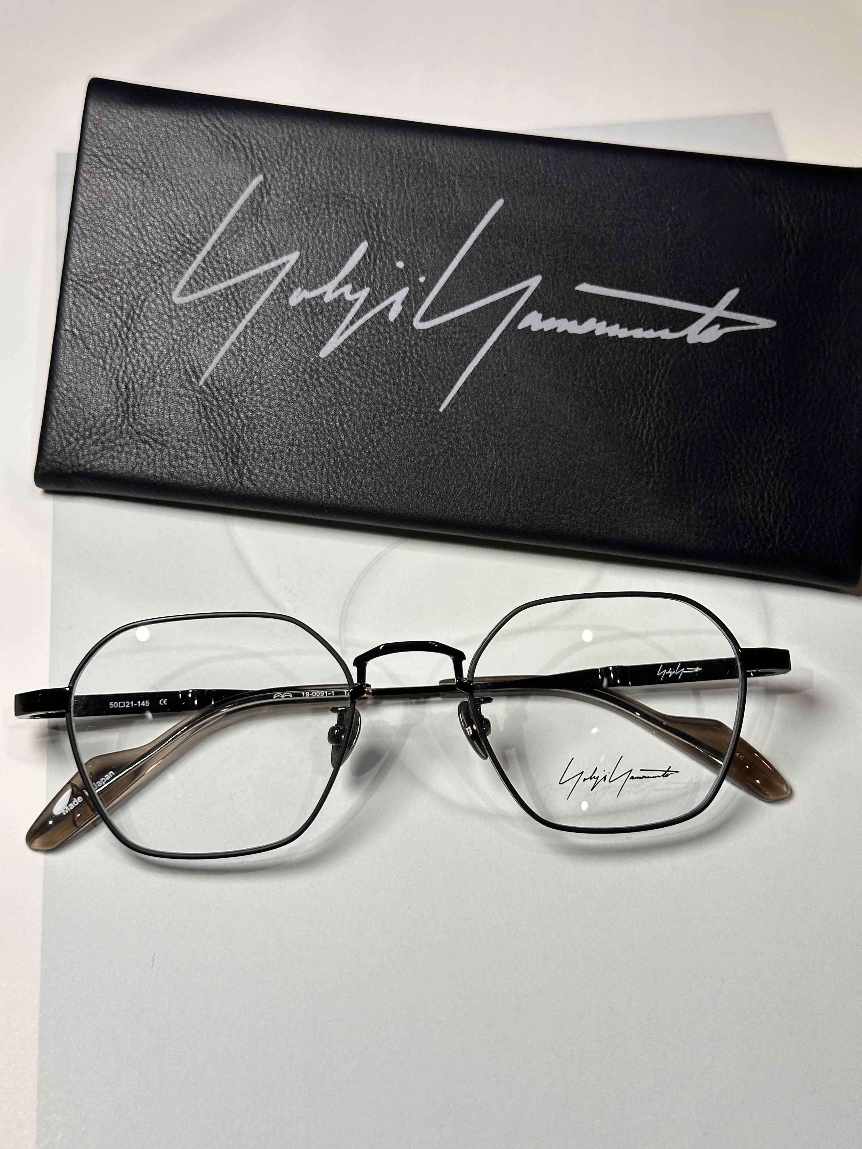 Очки Yohji Yamamoto 19-0091 очковая оправа для близорукости полная оправа Made in Japan Геометрическая ретро мода