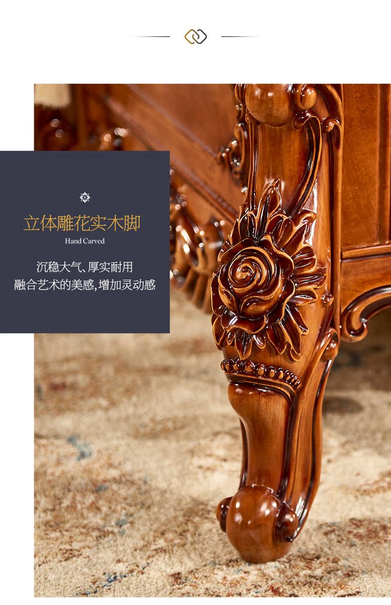 Mỹ Đồ đạc châu Âu bàn cà phê phòng bàn cà phê sống kết hợp tối khắc gỗ bàn cà phê phong cách châu Âu bàn cà phê 832 - Bàn trà mẫu bàn đẹp