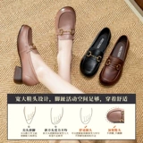 Туфли для матери, обувь для кожаной обуви, комфортные лоферы, для среднего возраста, из натуральной кожи, мягкая подошва