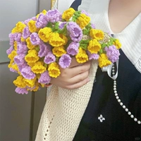 Двухцветный ковер с цветком ландыша⭐Обычный стиль [100см] Бесплатные инструменты + видео