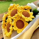 Трикотажный ароматизированный плетеный набор материалов, «сделай сам», подсолнух, подарок на день рождения, букет