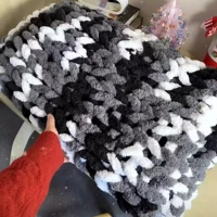 Очень толстая нить Panda [150x180 см] Упаковка из материала для одеяла Бесплатный видеоурок