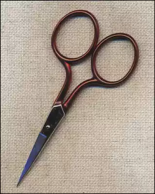 Imported scissors-Mini Red Soft Touch 3 5 inches