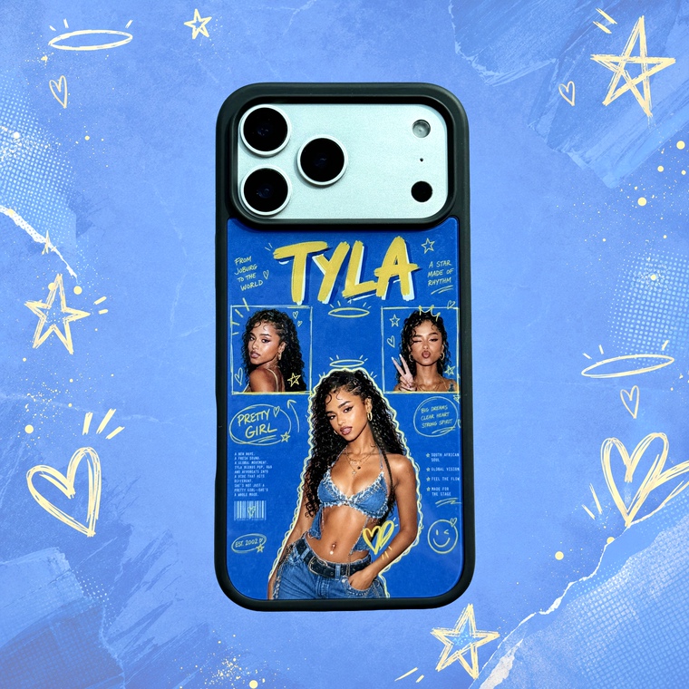 Tyla Name Graphic Magazine Style iPhone Case