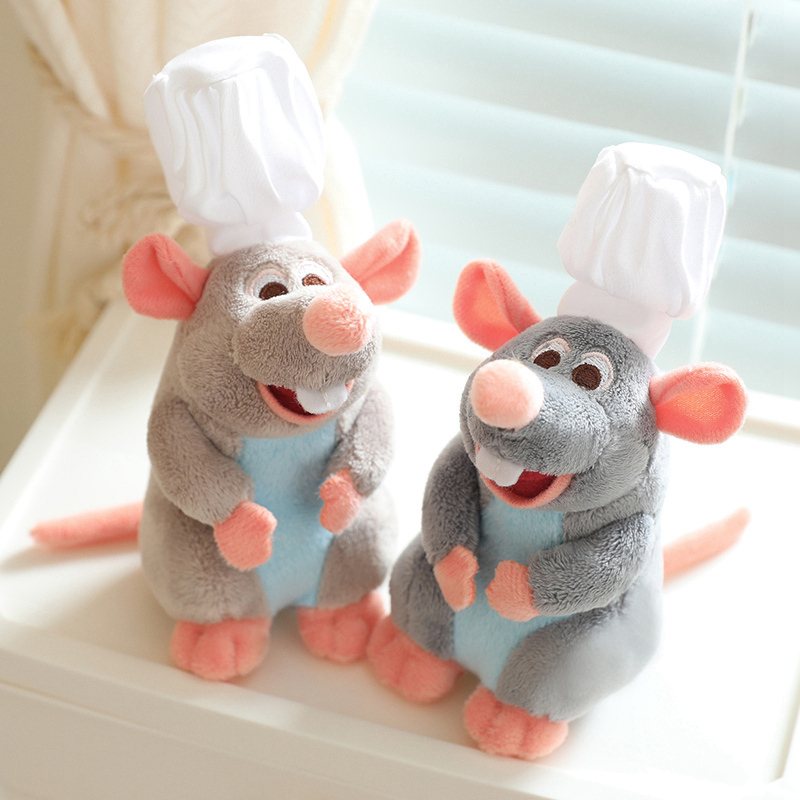 Cute Cooking Mouse Plush Toy, Children's Funny Zodiac Rat Chef Headband, Plush Toy, Girlfriend's Birthday Gift