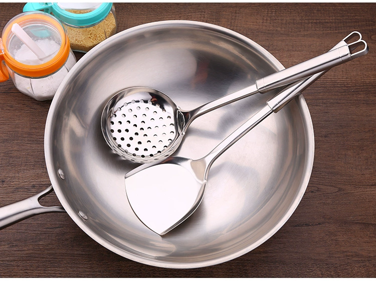 Tân Cương xẻng inox dụng cụ nhà bếp muỗng bếp colander nồi xẻng súp súp khu vực miền Tây 36 quốc gia - Phòng bếp