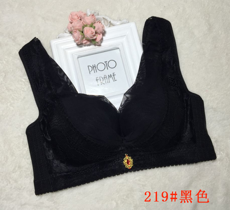 Phần mỏng gợi cảm của phụ nữ nhận được kích thước sữa để điều chỉnh đồ lót dày chống chảy xệ tập hợp áo ngực không vành kiểu vest áo lót su