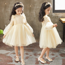 Girl dress autumn 2021 New Children 5 long sleeve 6 princess dress 7 Korean version 8 foreign style 4 skirt tide 9 years old