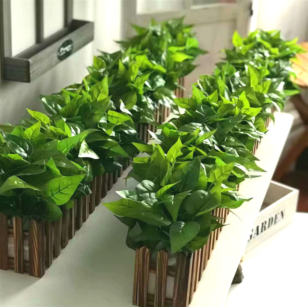 Simulation Gold Ge Potted Hotel Mall Partition Balcony Placement Fake Green Plant Decoration Fence Flowers Fake Green Planting Potted Plants