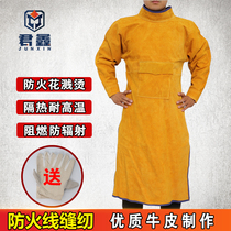 Welding Apron Welder Protective Equipment Buffalo Protective Clothes Resistant Heat Insulation Fire Regulatory Spark Worksuit