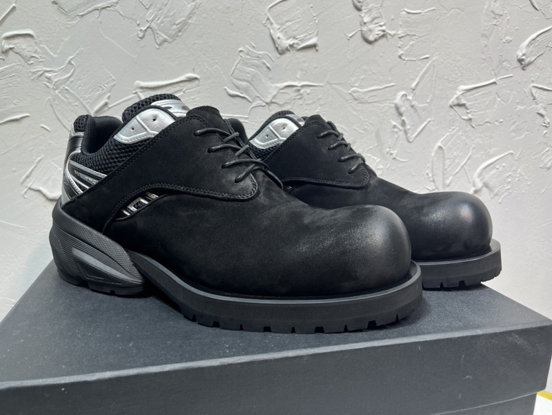 Chinese-Style Round-Toe Derby Shoes with Gradient Color, Comfortable and Non-Abrasive, Personalized Genuine Leather Men's Casual Height-Increasing Shoes