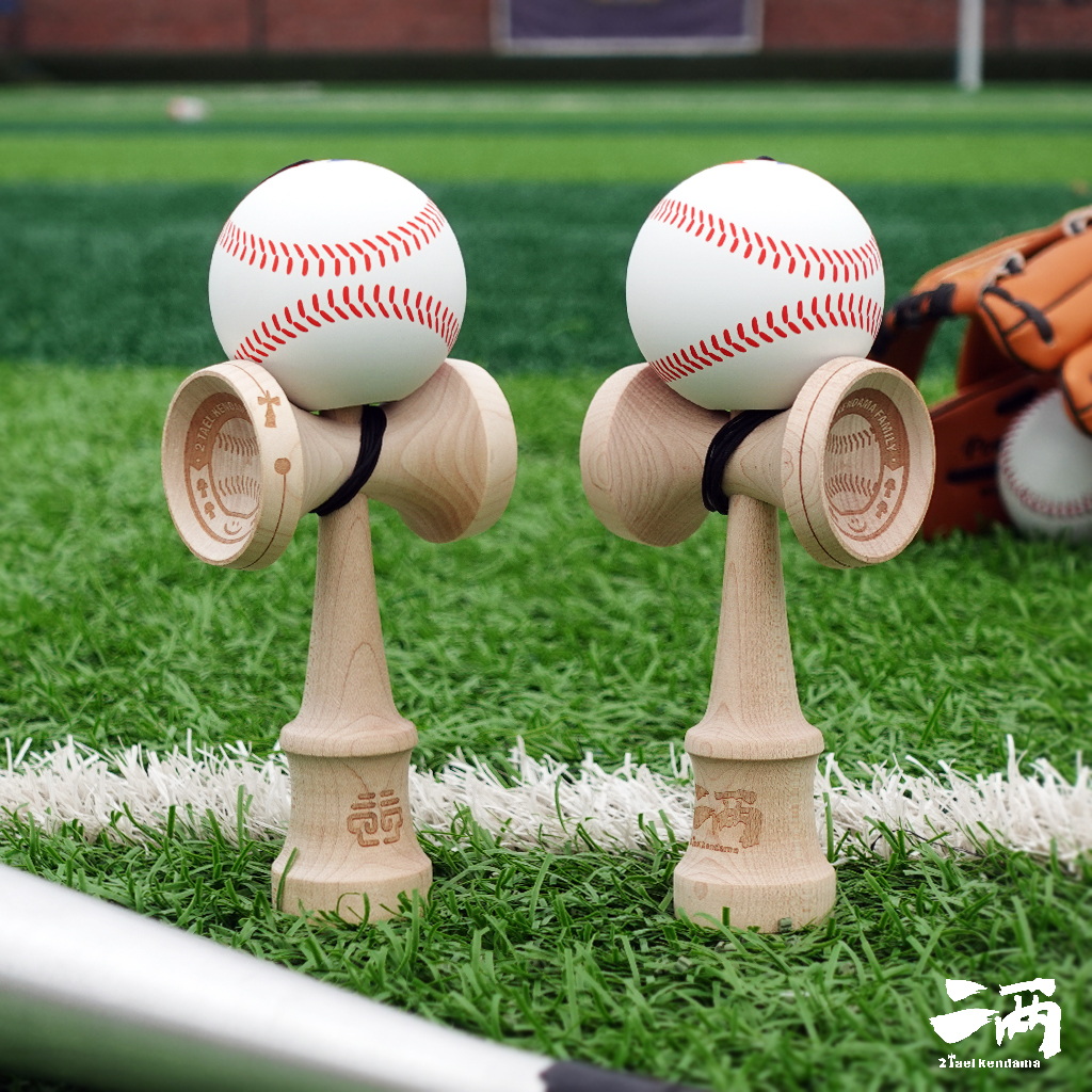 Two Two Sword Jade Baseball Professional Competition Kendama Maple Wood Adhesive Paint Rubber Lacquer Sports Competition Toys