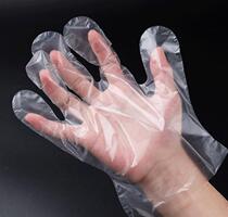 Thickened PE disposable gloves thickened environmental protection beauty salon hotel 1000 same day delivery Yunda Shunfeng