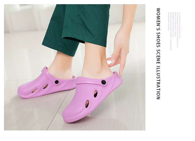 Open multi-operating room slippers, thick-soled hole-in-the-wall shoes, Baotou doctors and nurses, intensive care unit experimental work shoes