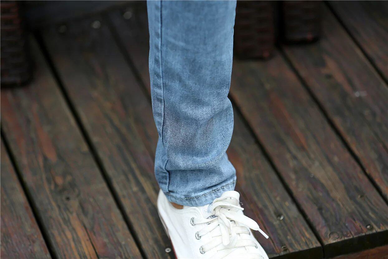 Jeans pour adolescent pieds Slim pour été - Ref 1468171 Image 23