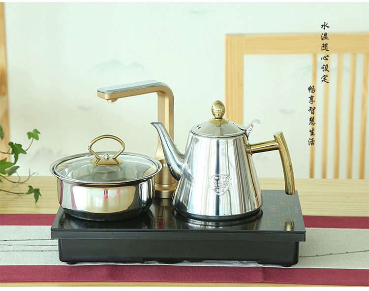 Tianfuyuan M215-C giọng nói bàn phẳng điện từ bếp trà tự động nhúng nước khay trà ấm đun nước nhà - ấm đun nước điện