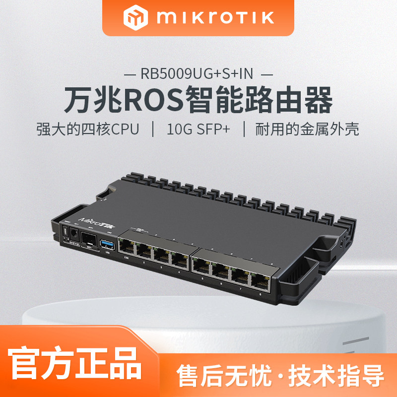 Mikrotik RB5009UG+S+IN/RB5009UPr+S+IN エンタープライズグレード 10ギガビット インテリジェントケーブルルーター