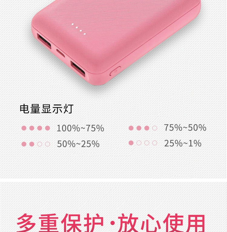 Meige D2 Power Bank siêu mỏng, nhỏ gọn và di động, máy bay mini 10000mAh có thể mang theo ngân hàng điện đa năng - Ngân hàng điện thoại di động