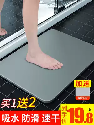 Diatom mud mats, silicone soil, absorbent mats, seaweed mud, household bathroom powder room door, non-slip carpet entry door