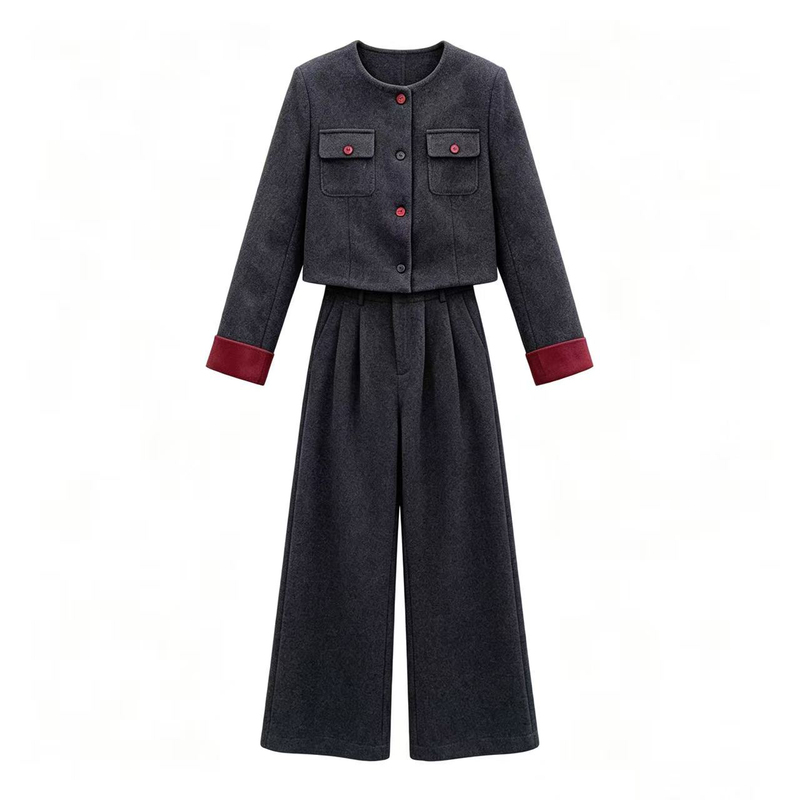 [Exclusive for Corn] T1906 Fashionable Little Chanel Style, Elegant and Mature Casual Style Suit