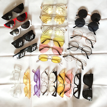 Photo studio Wedding photography props glasses travel photography street photography sunglasses Photo sunglasses costume prince mirror funny