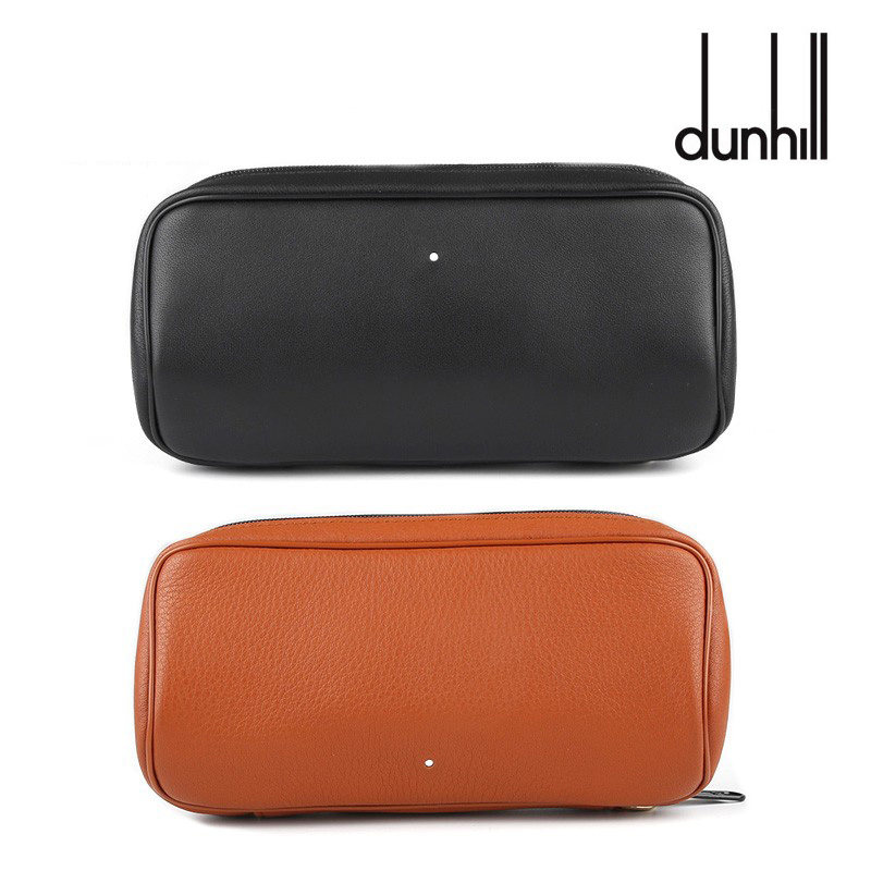 Aron smoke bucket UK imports Denhill Road Dunhill imported cow leather double bucket cigarette bucket bag double bucket bag-Taobao