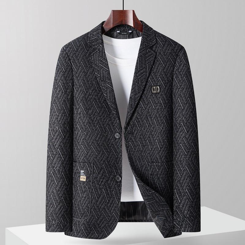 Plus-Size Men's Suits, New Autumn and Winter Styles, Oversized Casual Jackets, Large-Sized Suits for Big Men, Single-Breasted Suit Tops