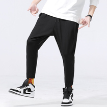 2018 Spring and Autumn Extra Large Fat Loose Thin Sweatpants Men Plus Size Fat Sweatpants Casual Pants