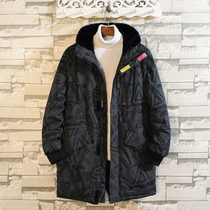 Winter fattening plus size medium and long cotton-padded clothes mens sports coat loose fat down cotton clothes fat people cotton-padded jacket tide