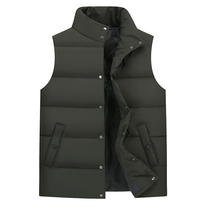 Young and middle-aged fat mens clothing down cotton padded fat vest waistcoat shoulder wearing down vest men