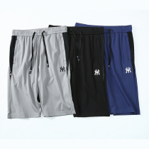 Large size shorts mens summer breathable and fat extra sports and leisure beach pants loose quick-drying fat five-point pants thin