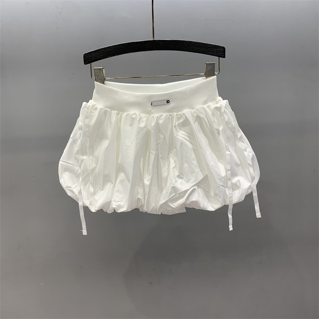 Bow tied puffy skirt for women bud short skirt