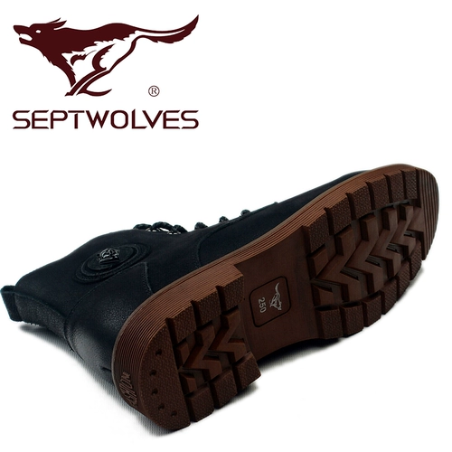 Septwolves, зимние высокие сапоги, матовая повседневная обувь, кожаные высокие ботинки, 2018, европейский стиль